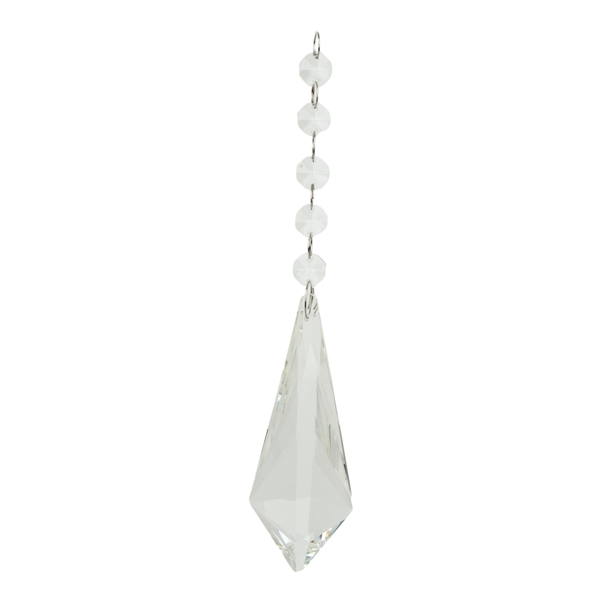 23cm Clear Kite Crystal Drop - Seasonal Decor