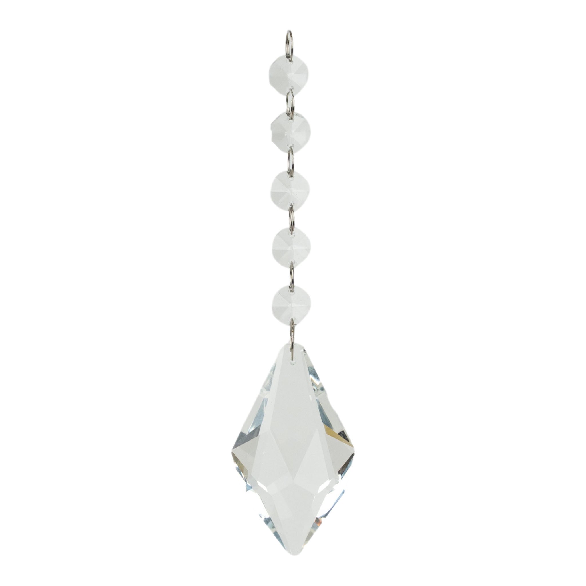 17cm Clear Diamond Crystal Drop - Seasonal Decor