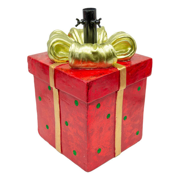 Red Gift Tree Base - Seasonal Decor