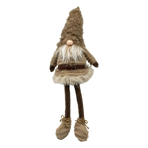 51cm Natural Sitting Gnome - Seasonal Decor