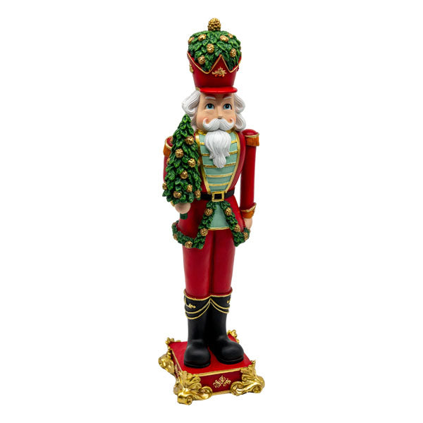 Red Soldier With Tree - Seasonal Decor
