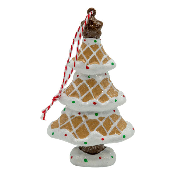Gingerbread Tree Hanging Ornament - Seasonal Decor