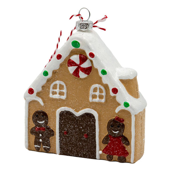 Gingerbread House Hanging Ornament - Seasonal Decor