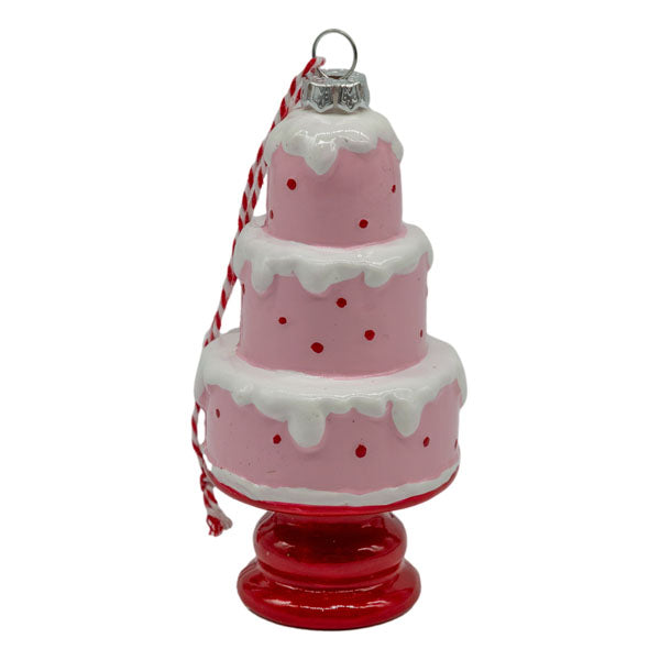 Pink Cake Hanging Ornament - Seasonal Decor