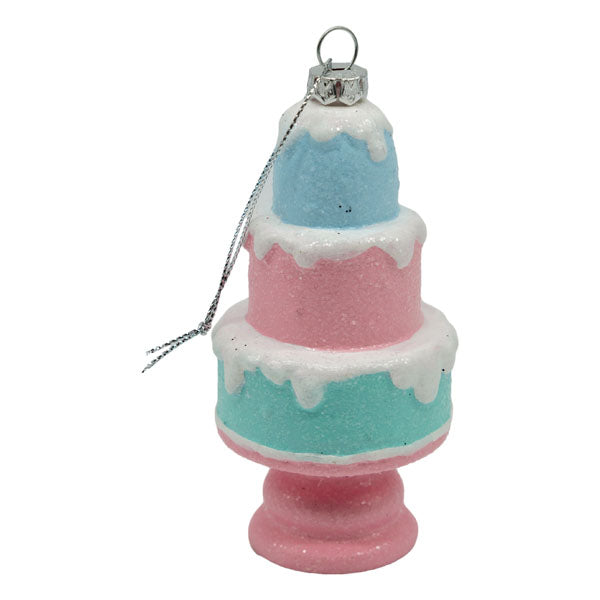 Pink And Blue Cake Hanging Ornament - Seasonal Decor