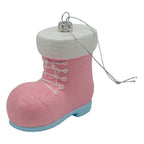 Boot Pink Blue Hanging Ornament - Seasonal Decor