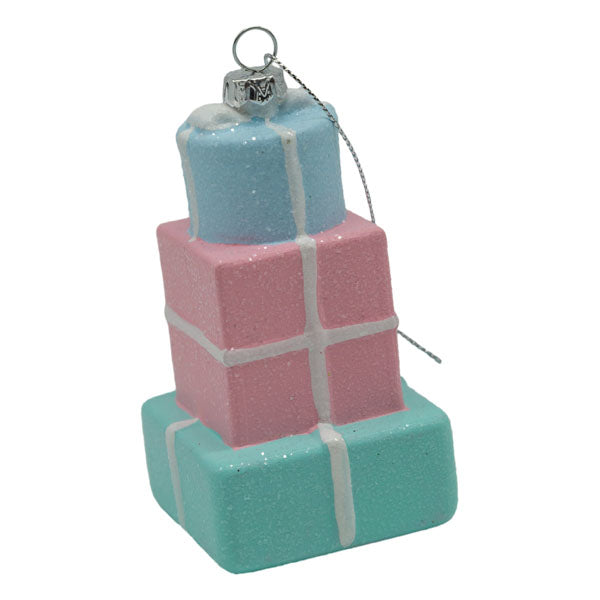 Gift Boxes Pink Blue Hanging Ornament - Seasonal Decor