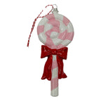 Lollipop Pink Red Hanging Ornament - Seasonal Decor