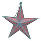 Star Pink Blue Hanging Ornament - Seasonal Decor