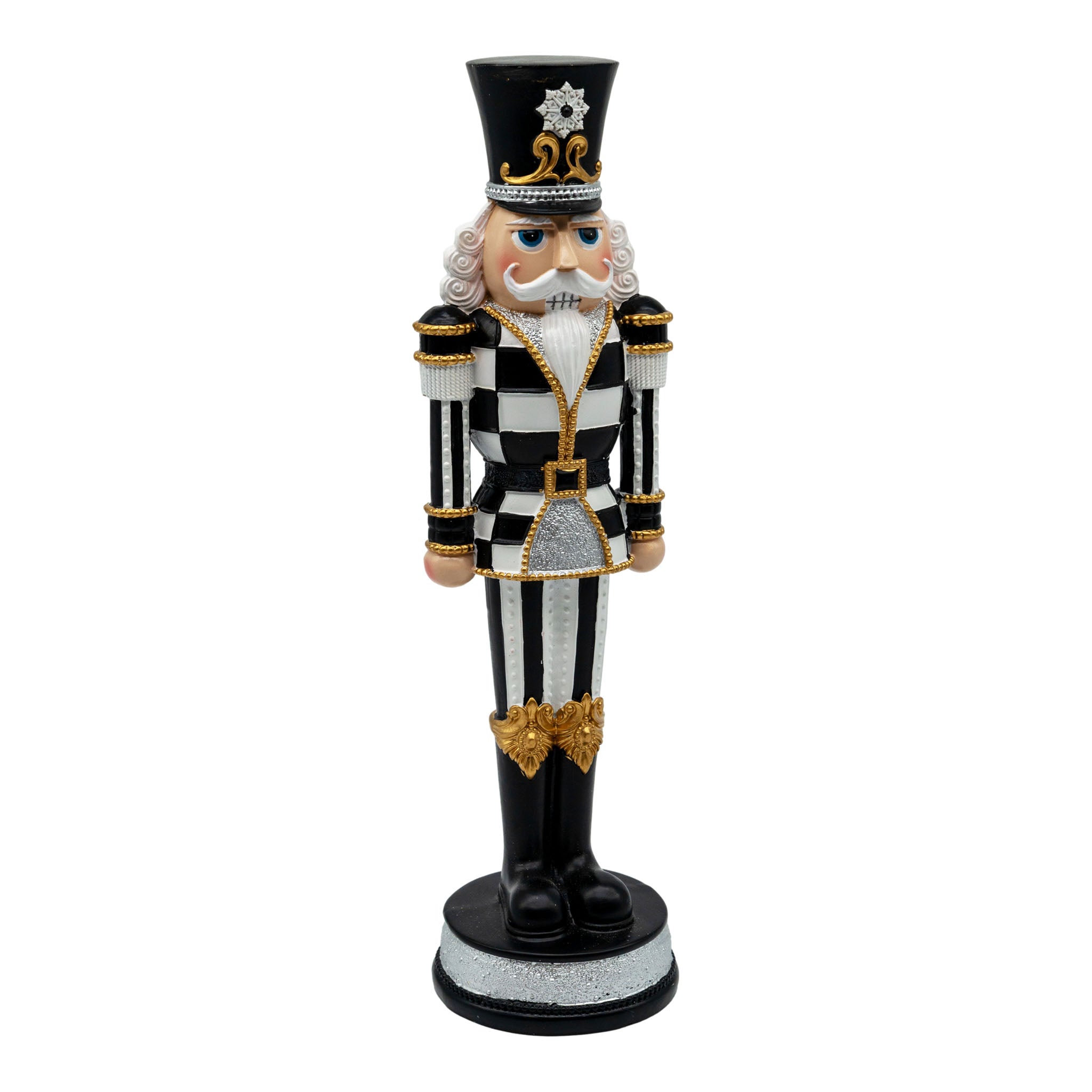 33cm Nutcracker Black W & G - Seasonal Decor