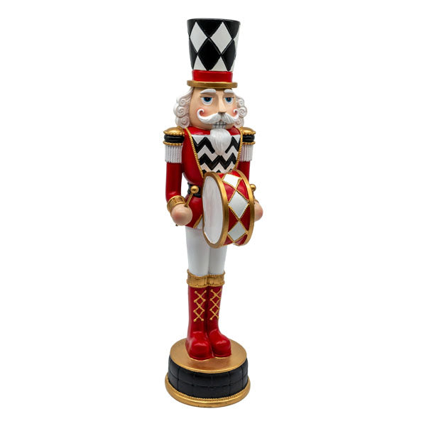 50cm Nutcracker Red W & B - Seasonal Decor