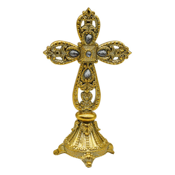 23cm Elegant Cross Standing - Seasonal Decor