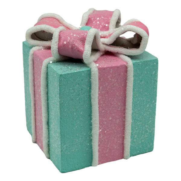 Pink Blue Present Ornament - Seasonal Decor