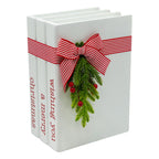 White Book Stack - Seasonal Decor