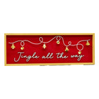Jingle All The Way Wall Plaque - Seasonal Decor