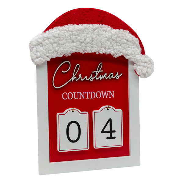Santa Hat Countdown - Seasonal Decor