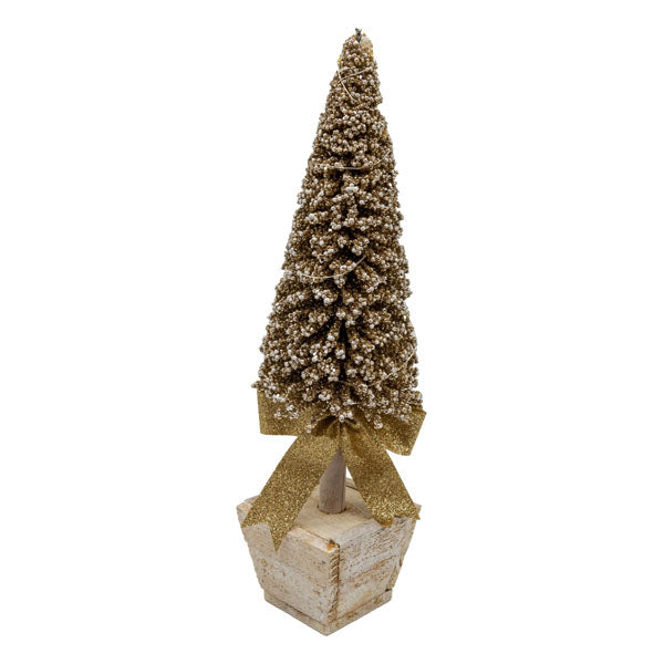 Sm Champagne Tree White Pot - Seasonal Decor