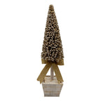 Med Champagne Tree White Pot - Seasonal Decor