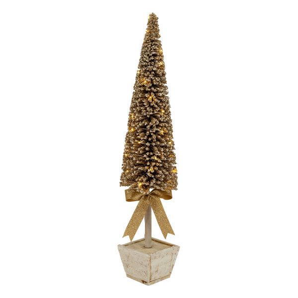 Lg Champagne Tree White Pot - Seasonal Decor