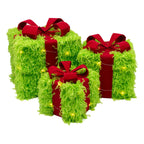 Set 3 Fluffy Boxes - Seasonal Decor