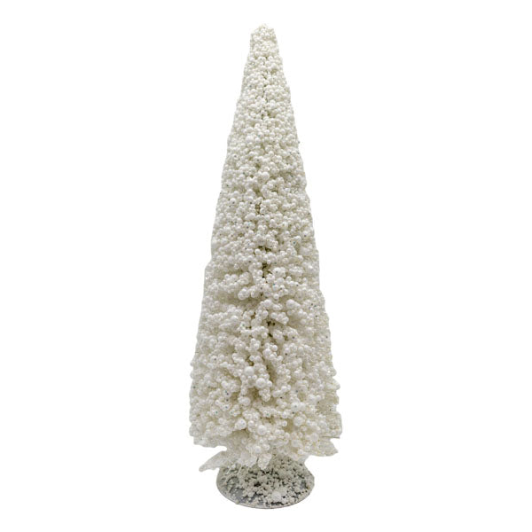 Med White Table Top Tree - Seasonal Decor