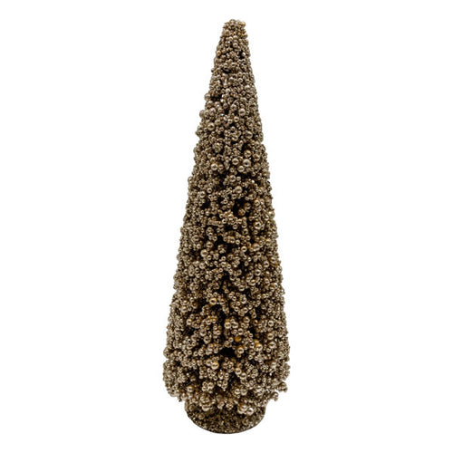 Med Champagne Table Top Tree - Seasonal Decor