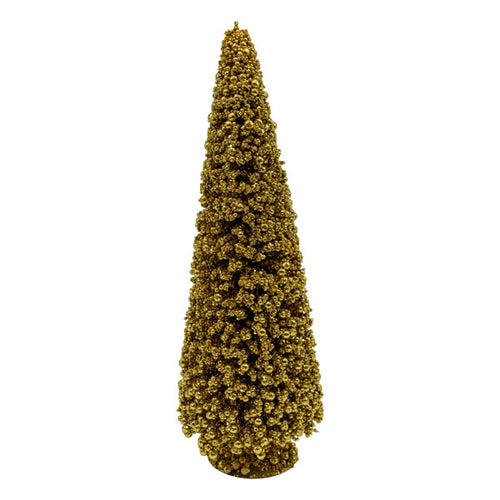 Med Gold Table Top Tree - Seasonal Decor