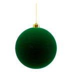 15cm Ball Velvet Green - Seasonal Decor