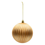 10cm Ball Lined Gold - Seasonal Decor