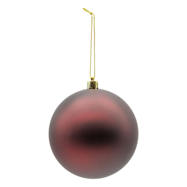 10cm Ball Matt Burgundy - Seasonal Decor