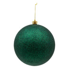 20cm Glitter Green Ball - Seasonal Decor