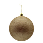 20cm Glitter Champagne Ball - Seasonal Decor