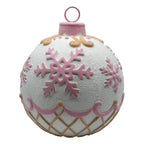 Pink Gingerbread Ball Decor - Seasonal Decor