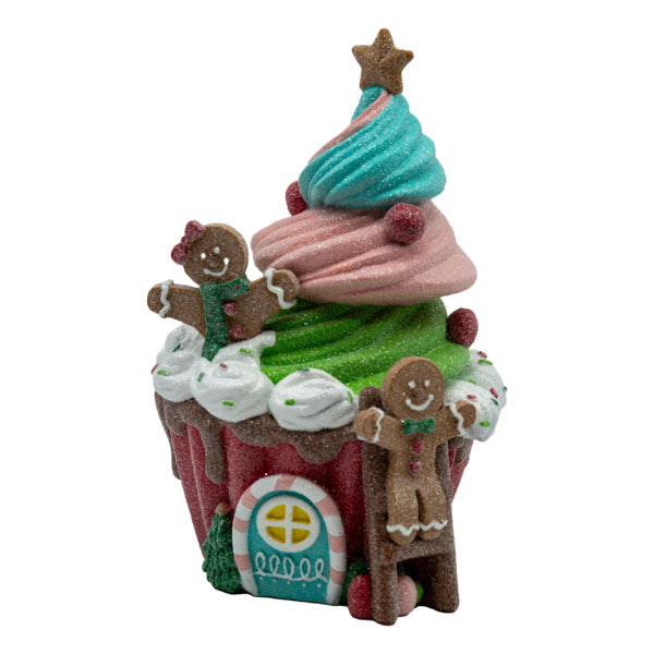 Gingerbread Cupcake Decor - Seasonal Decor