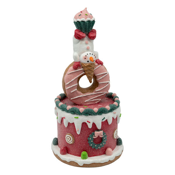 Gingerbread Donut Cake Decor - Seasonal Decor