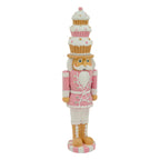 46cm Pink Led Gingerbread Nutcracker - Seasonal Decor