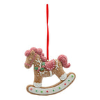 Gingerbread Rocking Horse Orn - Seasonal Decor