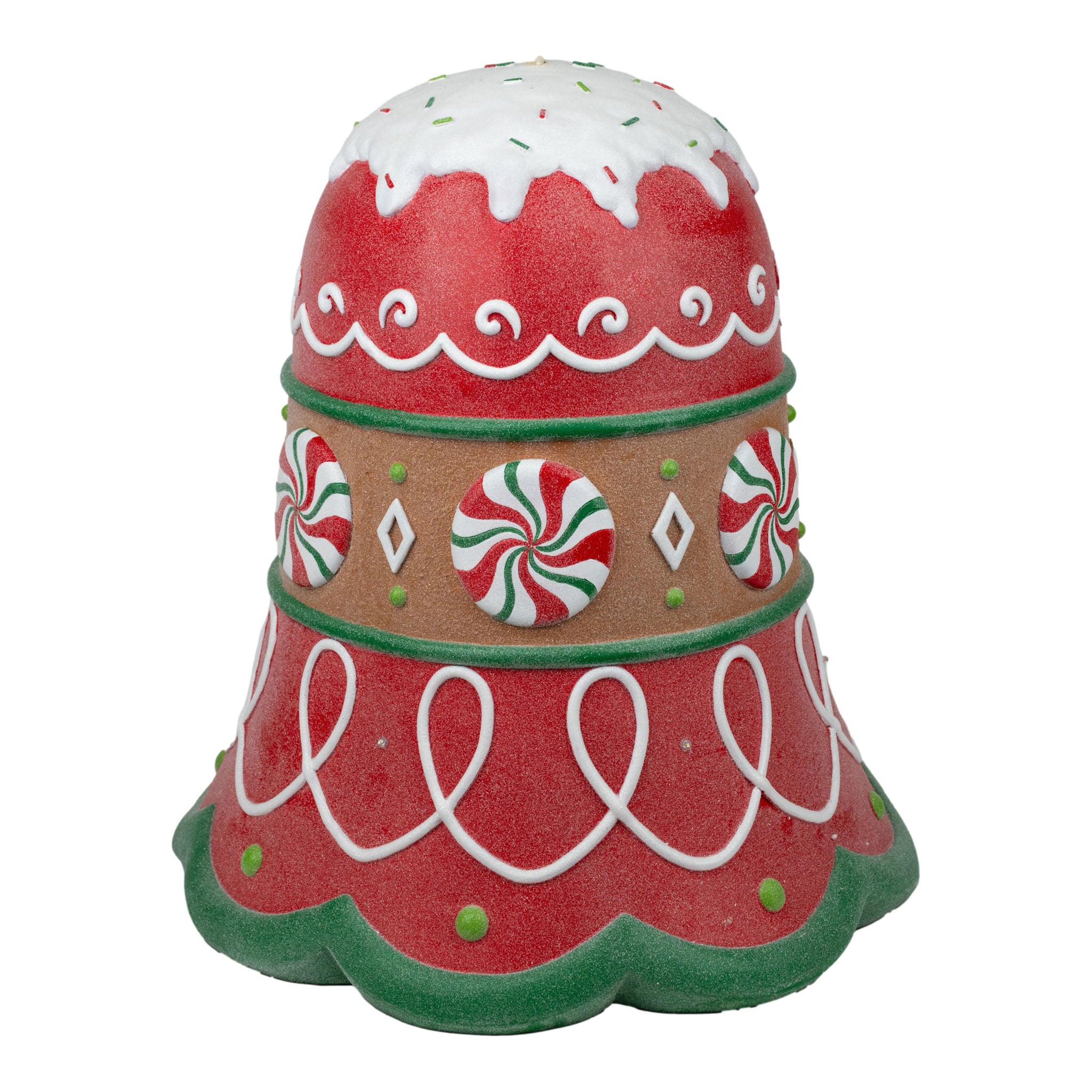 61cm Gingerbread Led Bell - Seasonal Decor