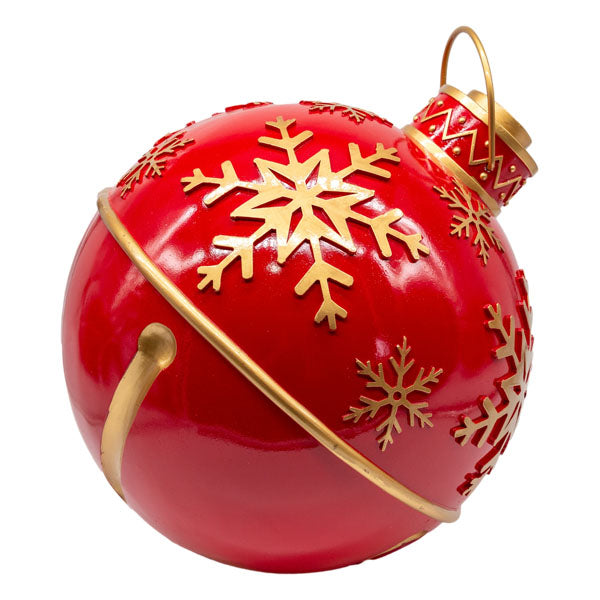 Red Large Ball Decor - Seasonal Decor