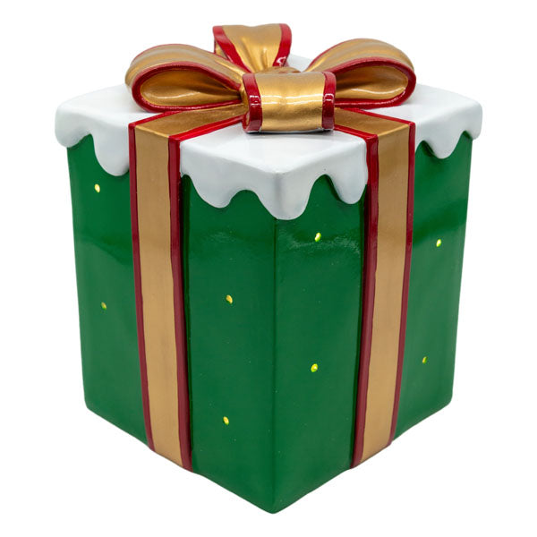 Green Gift Box - Seasonal Decor