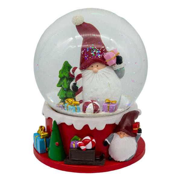 Snow Globe With Gnome - Seasonal Decor