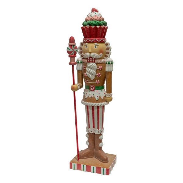 152cm Nutcracker With Staff - Seasonal Decor