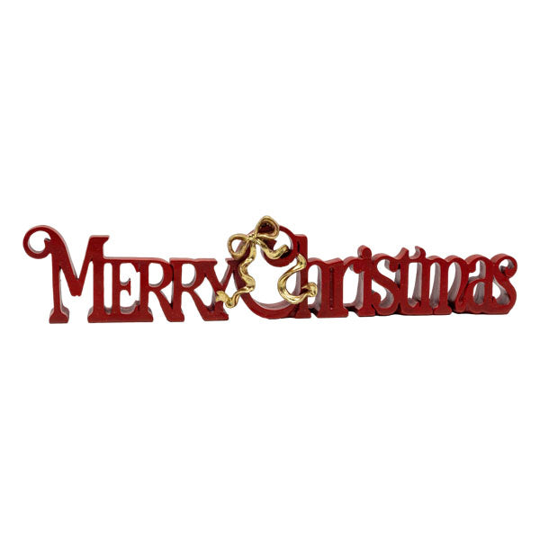 40cm Merry Christmas Sign - Seasonal Decor