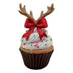 Cupcake With Antler Topper - Seasonal Decor