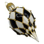 17cm Black White Long Drop - Seasonal Decor