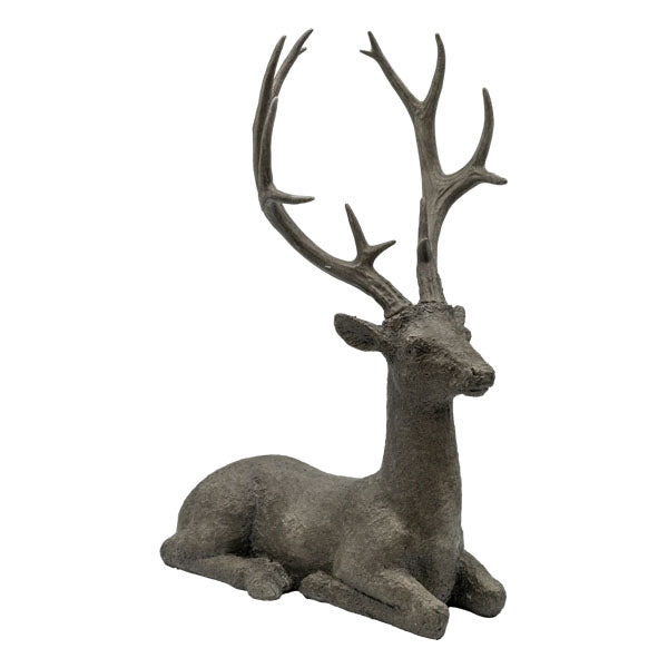 53cm Sitting Deer - Seasonal Decor