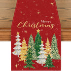Red Tree Spectacular Table Runner - Seasonal Decor