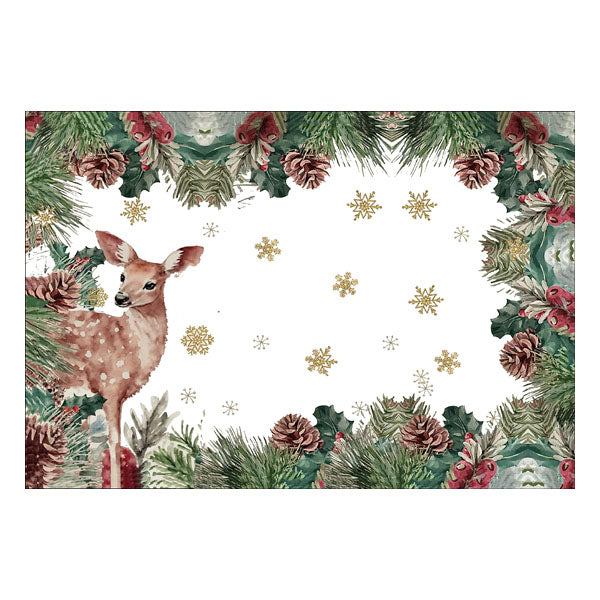 Woodlands Reindeer Place Mat - Seasonal Decor