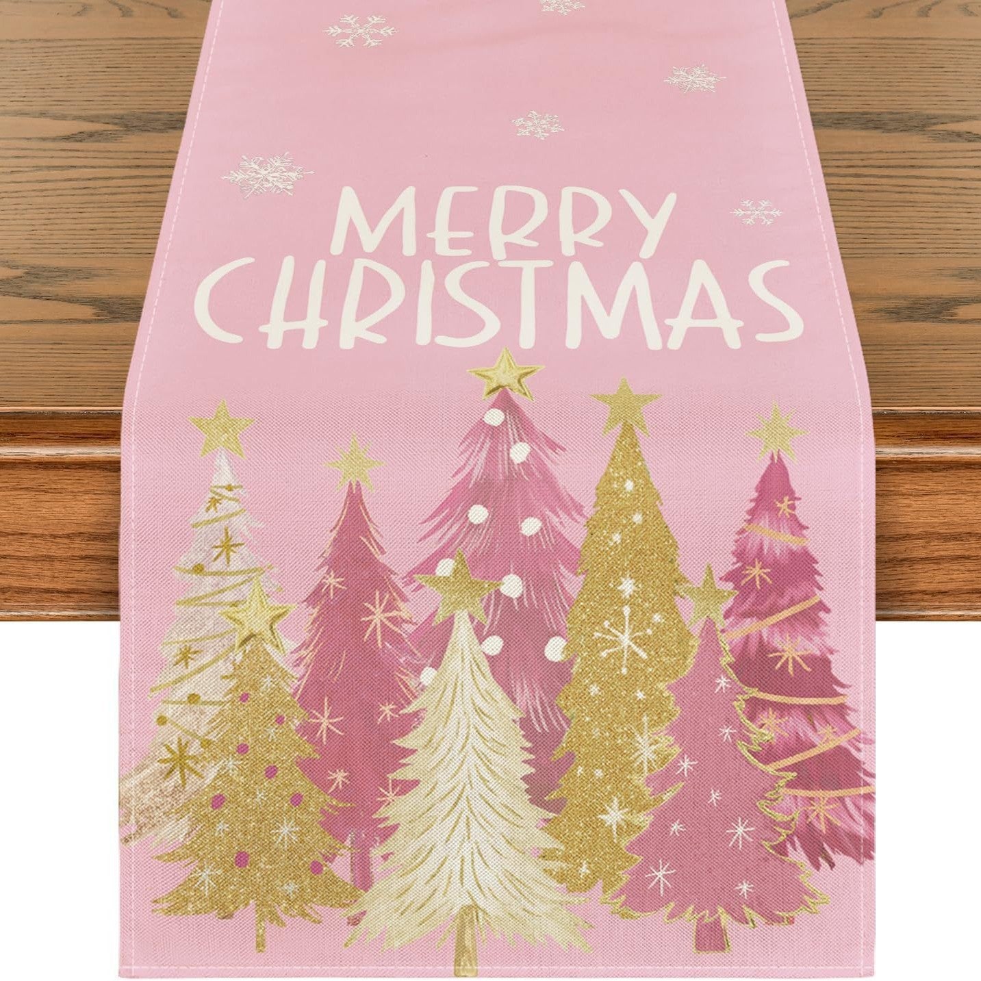 Pink Tree Spectacular Table Runner - Seasonal Decor
