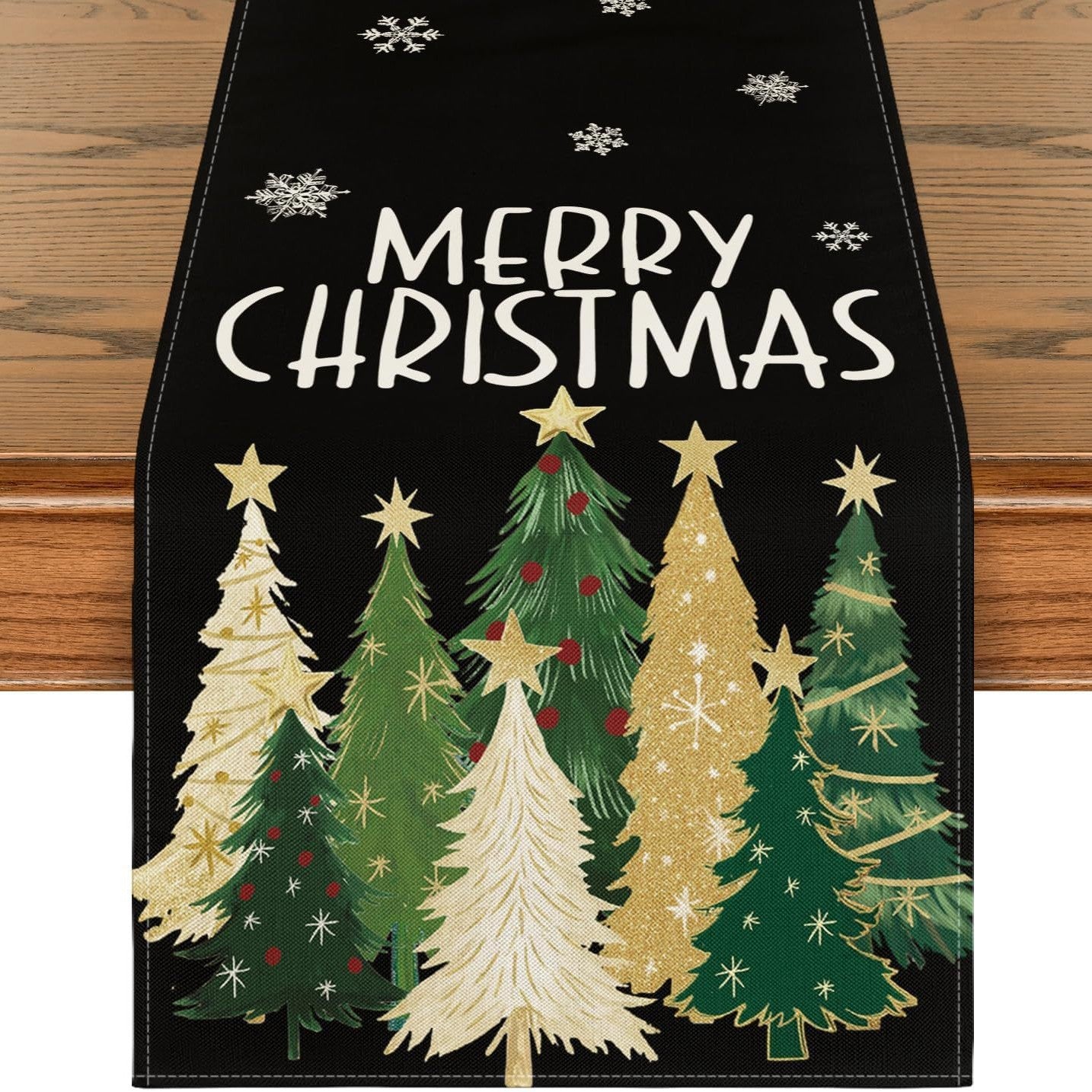 Black Tree Spectacular Table Runner - Seasonal Decor